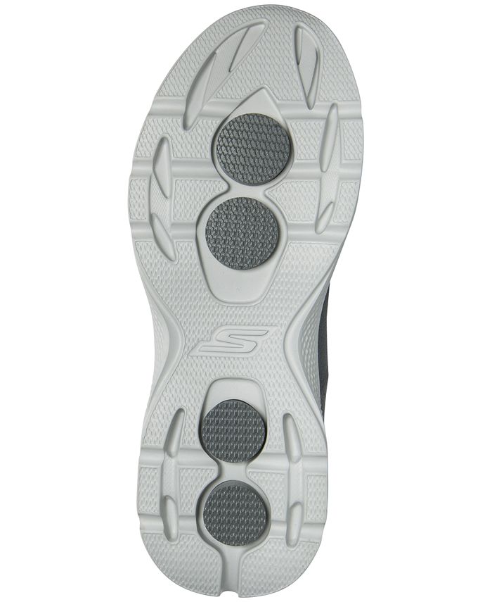 Skechers Men's GOwalk 4 - Leather Textile Walking Sneakers from Finish ...