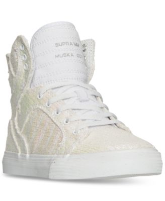 SUPRA - Girls' Skytop Sequin High-Top Casual Sneakers from Finish Line