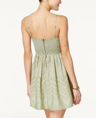 Roxy Juniors' Shore Thing Printed Fit & Flare Dress