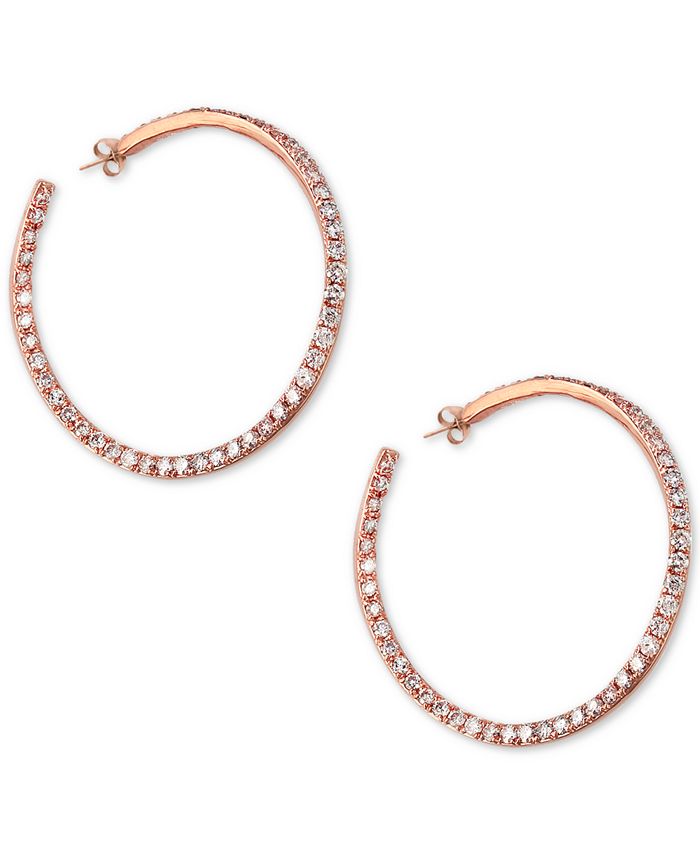 EFFY Collection EFFY® Diamond Hoop Earrings (1-3/8 ct. t.w.) in 14k ...