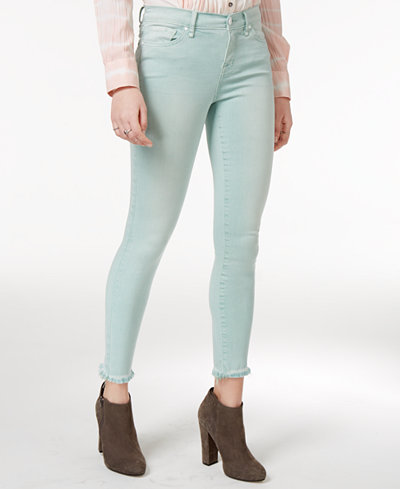 WILLIAM RAST Colored Wash Skinny Ankle Jeans