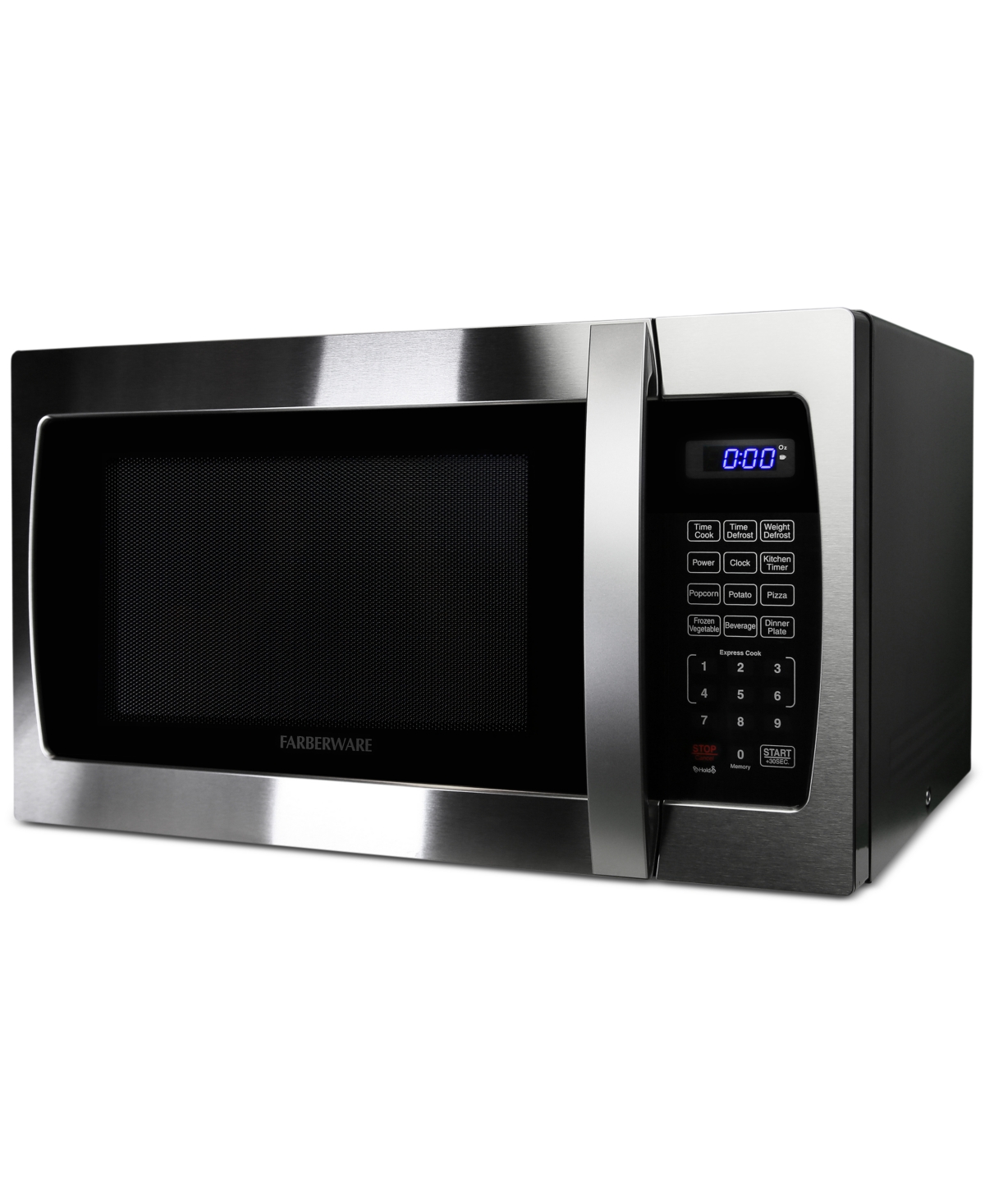Farberware Professional FMO13AHTBKE 1.3 Cu. Ft. 1000-Watt Microwave Oven, Stainless Steel