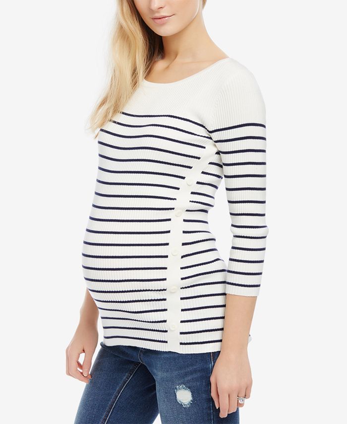 Motherhood Maternity Striped Sweater - Macy's