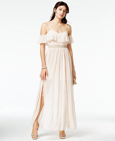 Speechless Juniors' Cold-Shoulder Gown, A Macy's Exclusive Style