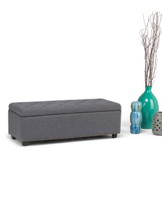 Hayes Fabric Storage Ottoman