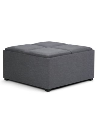 Furniture - Fabric Coffee Table Storage Ottoman, Direct Ship