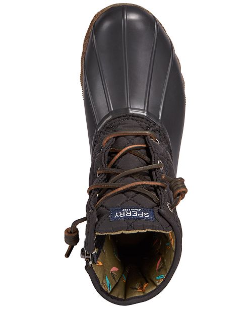 Sperry Women S Saltwater Quilted Duck Booties Reviews Boots