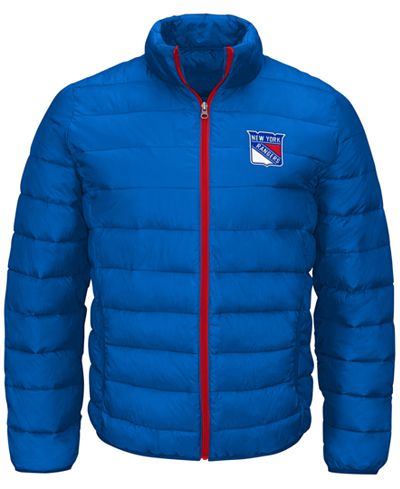 G-III Sports Men's New York Rangers Skybox Packable Quilted Jacket