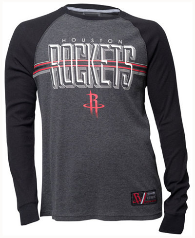 Unk Men's Houston Rockets Co-Captain Thermal Long Sleeve T-Shirt
