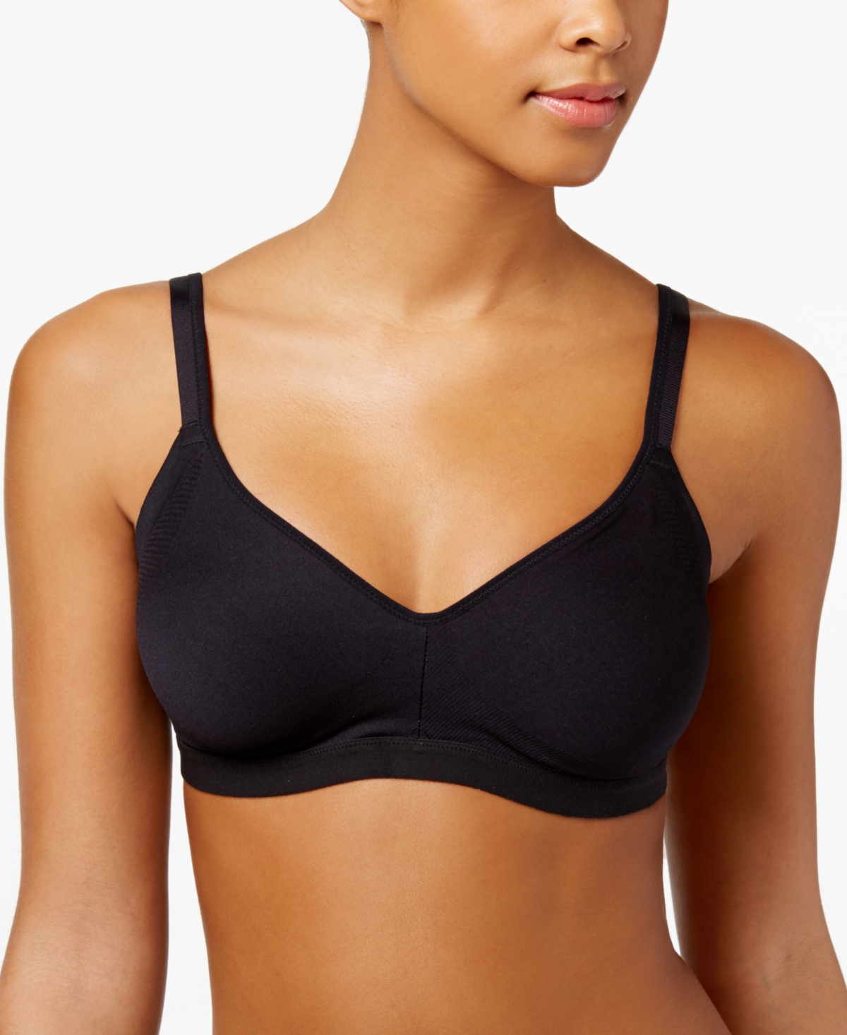 Warners Easy Does It Underarm-Smoothing with Seamless Stretch Wireless Lightly Lined Comfort Bra RM3911A - Smoke