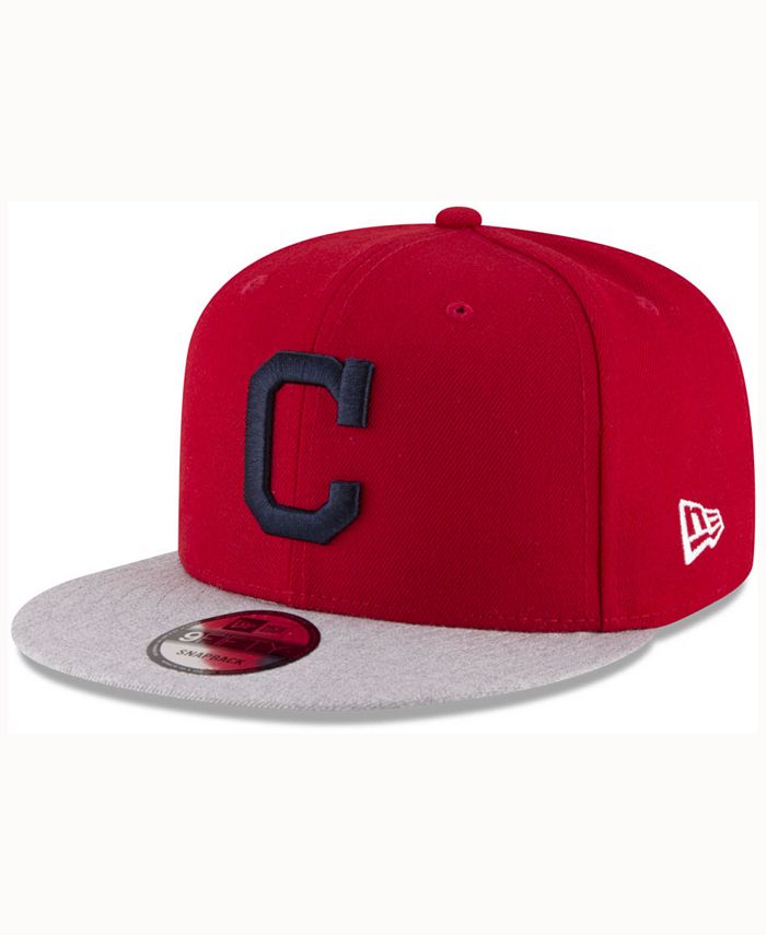 New Era Cleveland Indians Heather Vize 9FIFTY Snapback Cap - Macy's