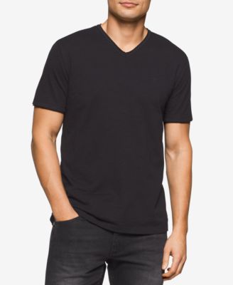 Calvin Klein Jeans Men's Solid V-Neck T-Shirt - Macy's