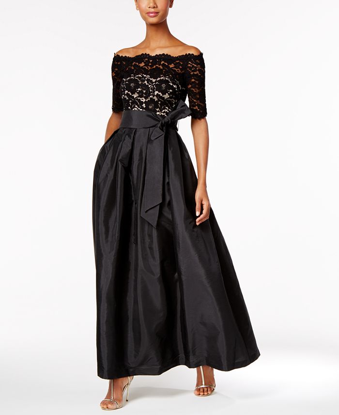 Vince camuto lace off the shoulder dress store