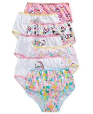 image of Hello Kitty Cotton Panties, 7-Pack, Toddler Girls
