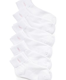 Polo Low-Cut Socks 6 Pack, Little Girls & Big Girls