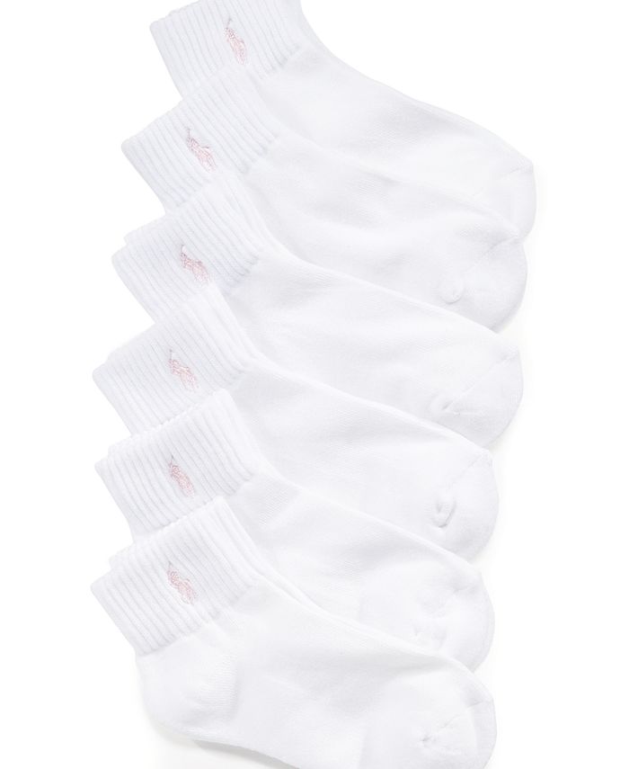 Ralph Lauren Polo Low-Cut Socks 6 Pack, Little Girls & Big Girls - Macy's