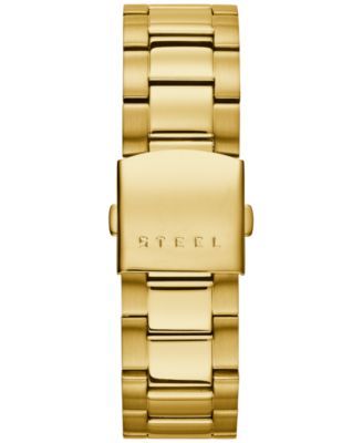 Men's Chronograph Gold-Tone Stainless Steel Bracelet Watch 45mm 
