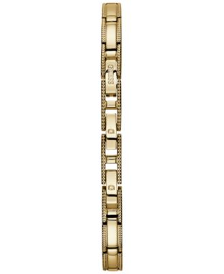 guess watch women's gold tone bracelet 22mm u0135l2