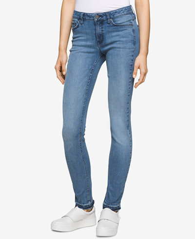 Calvin Klein Jeans Ultimate Ripped Faded Blue Berry Wash Skinny Jeans