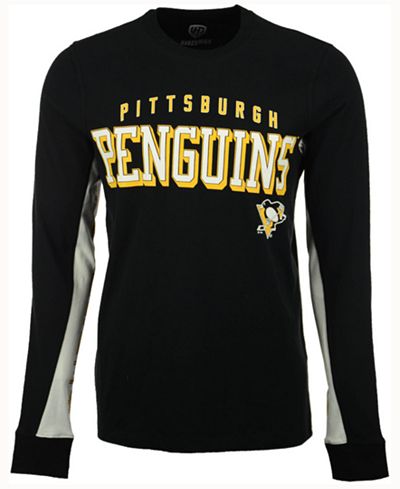 G3 Sports Men's Pittsburgh Penguins Hands High Front Four Long Sleeve T-Shirt