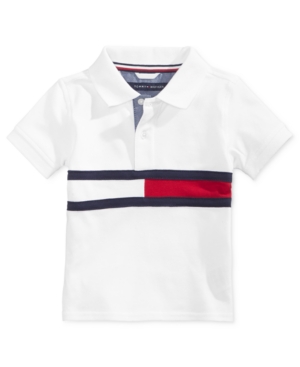 Tommy Hilfiger Baby Boys Flag Polo Shirt In White
