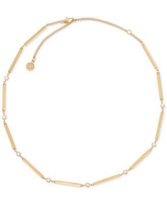 michael kors gold bar necklace