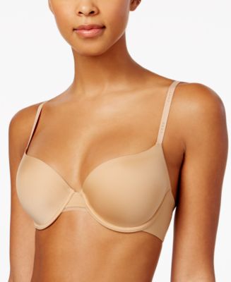 Calvin Klein Lightly Lined Essence Full Coverage Underwire T-Shirt Bra  (Black, 32A) : : Clothing, Shoes & Accessories