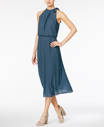 Maison Jules Side-Tie Midi Dress, Only at Macy's