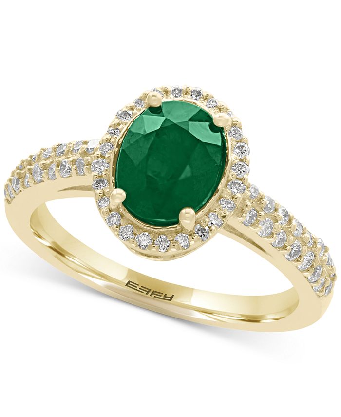 EFFY Collection EFFY® Brasilica Emerald (1-1/8 ct. t.w.) and Diamond (1 ...