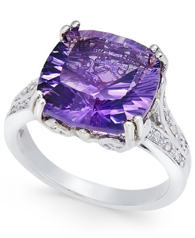 Amethyst Statement Ring (5 ct. t.w.) in Sterling Silver  