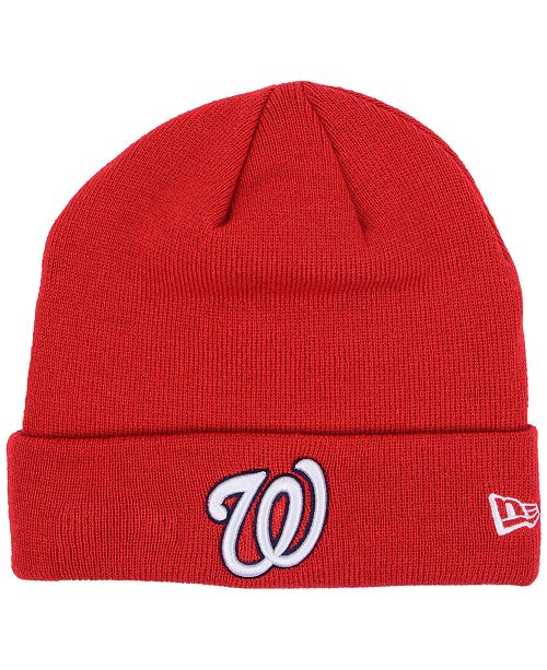 New Era Washington Nationals Basic Cuffed Knit Hat Reviews