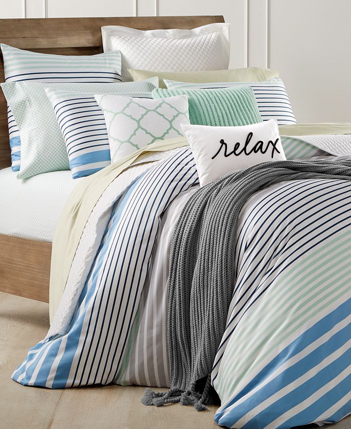 Charter Club Nautical Stripe 3Pc. King Duvet Set, Created for Macy's