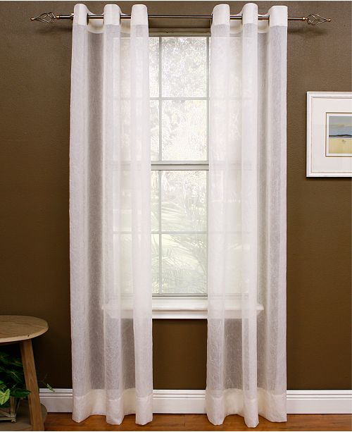 Miller Curtains Sheer Preston Grommet Window Treatment