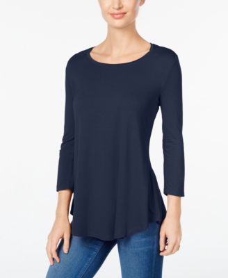 Women's 3/4-Sleeve Scoop Neck Top