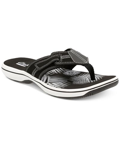 Clarks Collection Women's Brinkley Bree Flip-Flops, Created For Macy's ...