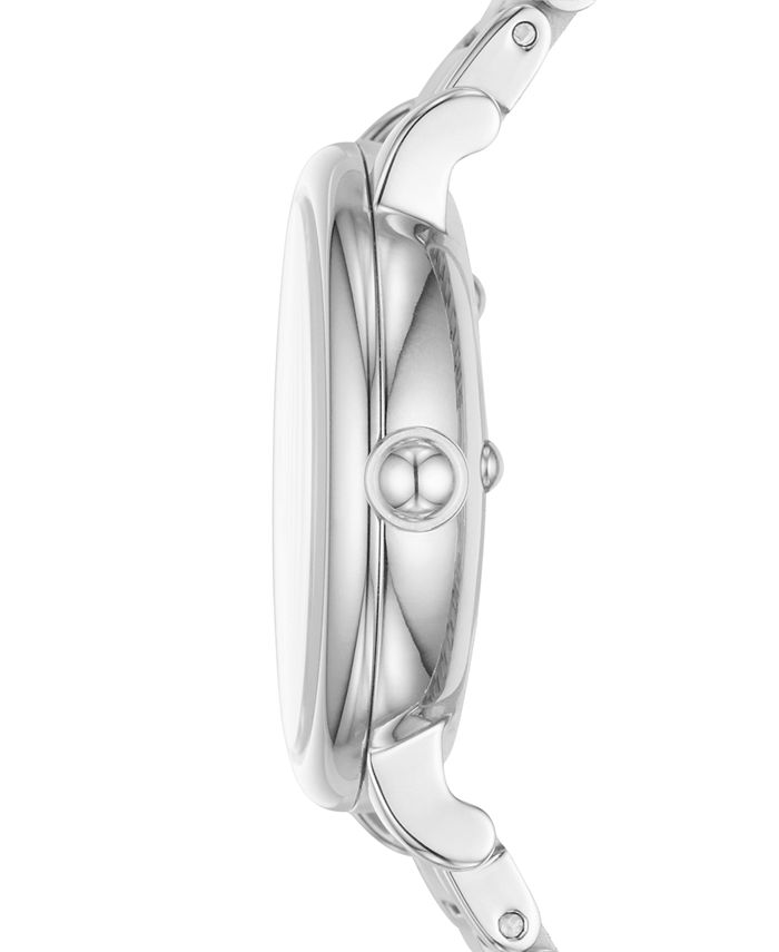 Marc Jacobs Roxy White Dial Silver Steel Strap Watch for Women - MJ3521