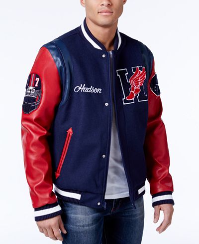 hudson nyc varsity wingfoot champion jacket