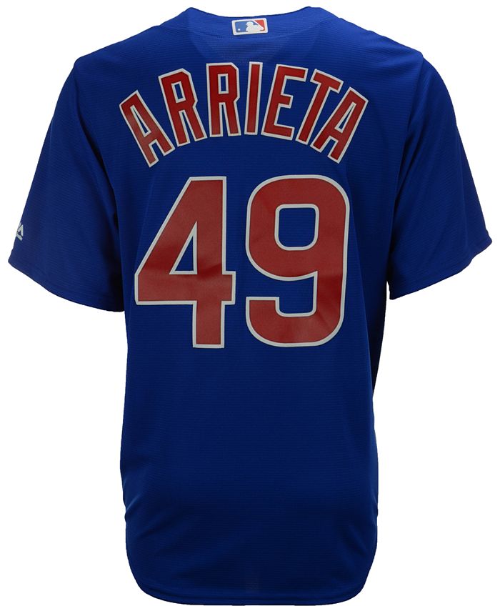 Chicago Cubs Nike Official Replica Home Jersey - Mens with Arrieta 49  printing
