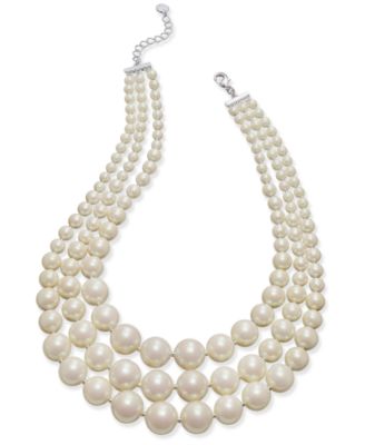 macy's pearl necklace sale
