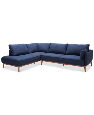 FURNITURE JOLLENE 113" 2-PC. FABRIC SECTIONAL, CREATED FOR MACY'S