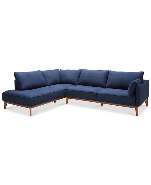furniture jollene 113" 2-pc. sectional, created for macy's