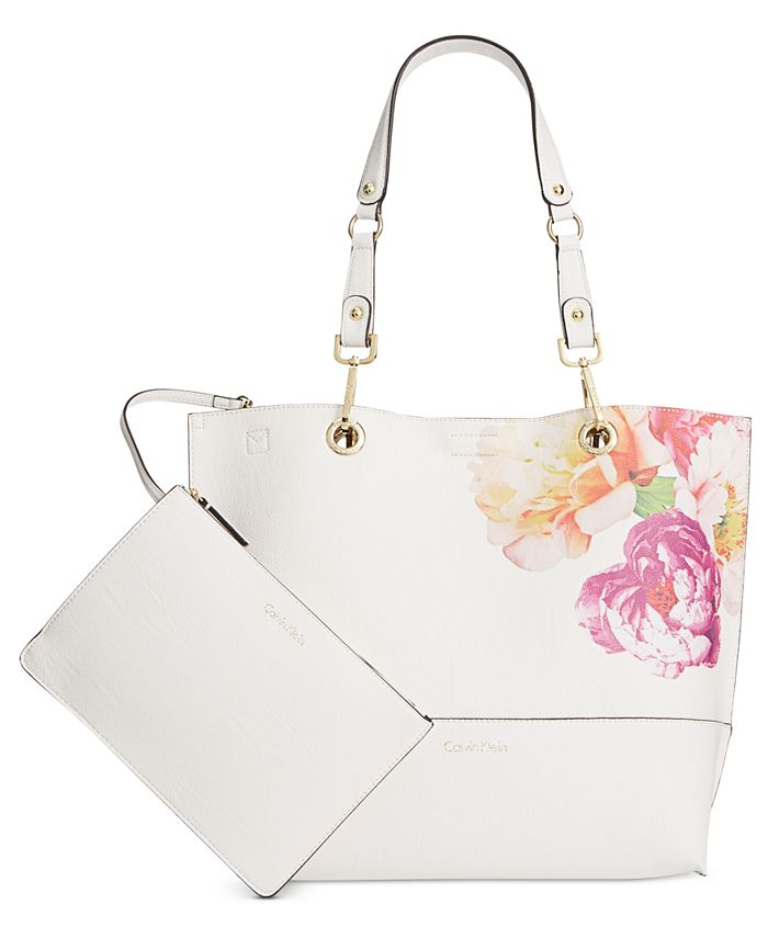 Calvin Klein Sonoma Reversible Printed Tote & Reviews - Handbags ...