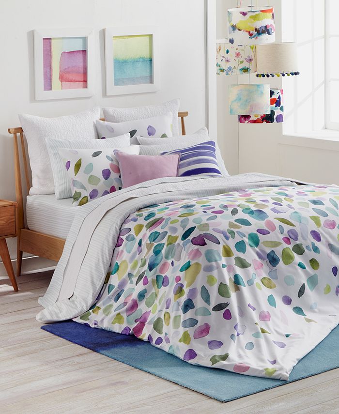 bluebellgray CLOSEOUT Mosaic Cotton Reversible Full Queen Duvet