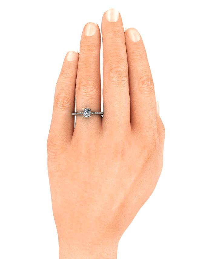 Macy's Diamond Mount Setting (1/5 ct. t.w.) in 14k Gold - Macy's