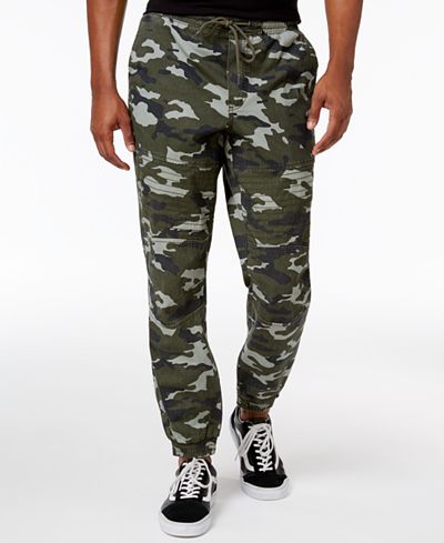 American Rag Men's Camo Moto Cotton Joggers, Only at Macy's - Pants ...