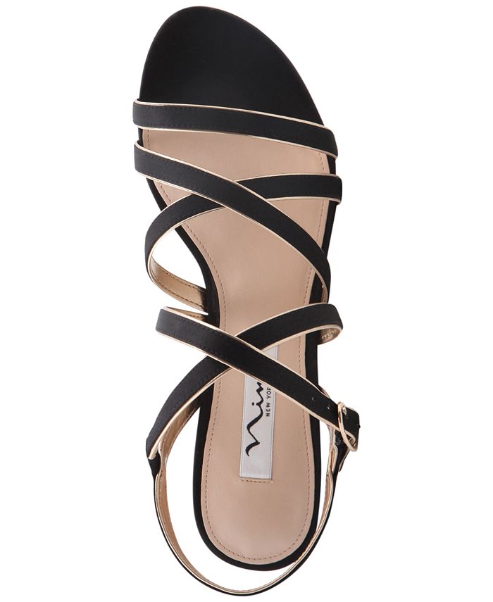 nina genaya strappy evening sandals taupe