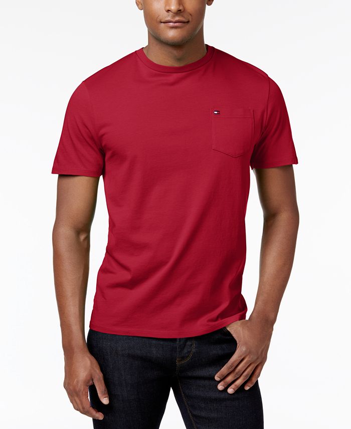 Tommy Hilfiger Men's Tommy Crew Neck Pocket T-Shirt, Created for Macy's ...
