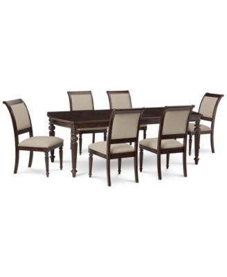 Furniture - Syrah Dining  Set, 7-Pc. Set (Table & 6 Side Chairs)