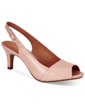 clarks peep toe shoes