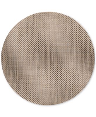 Basketweave Woven Vinyl Round Placemat